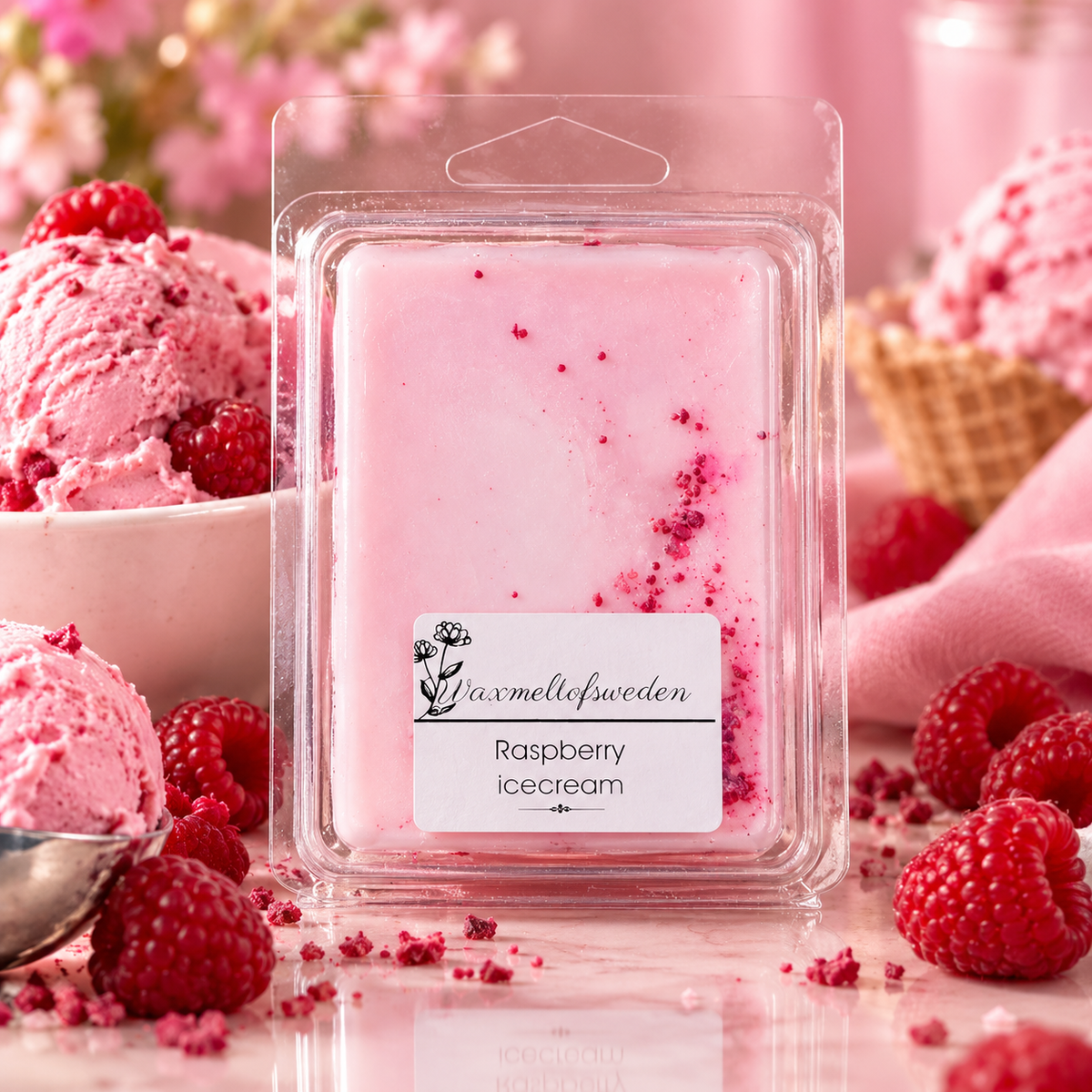 Raspberry ice cream